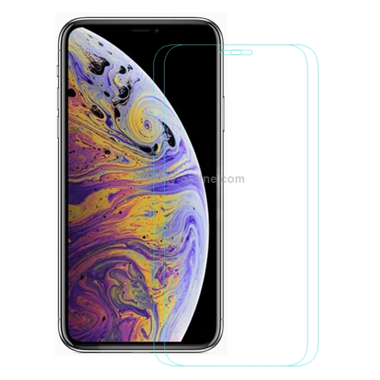 For iPhone 11 Pro Max / XS Max 2pcs ENKAY Hat-Prince 0.26mm 9H 2.5D Tempered Glass Film For iPhone 11 Pro Max / XS Max 2pcs ENKAY Hat-Prince 0.26mm 9H 2.5D Tempered Glass Film