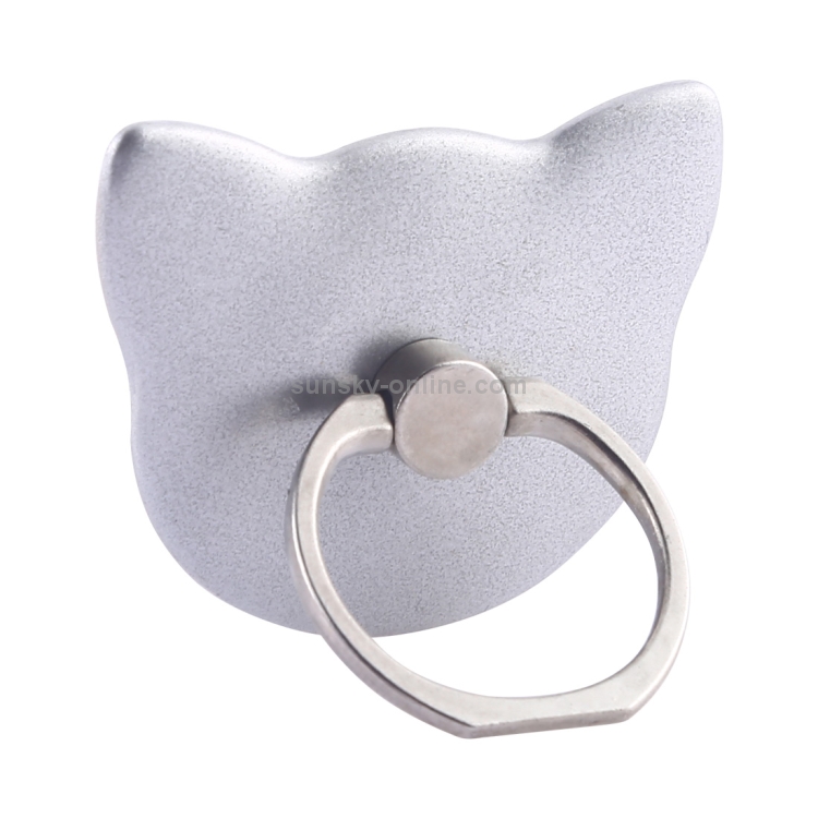 100 PCS Universal Cat Shape 360 Degree Rotatable Ring Stand Holder for Almost All Smartphones(Silver) 100 PCS Universal Cat Shape 360 Degree Rotatable Ring Stand Holder for Almost All Smartphones(Silver)