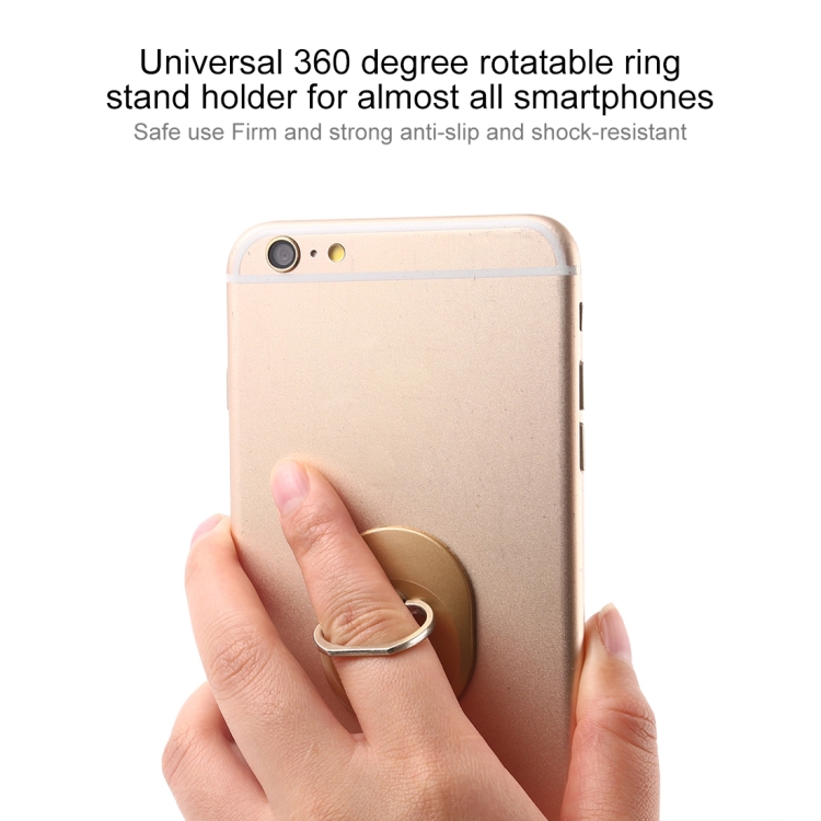 100 PCS Universal Oval Shape 360 Degree Rotatable Ring Stand Holder for Almost All Smartphones(Gold) 100 PCS Universal Oval Shape 360 Degree Rotatable Ring Stand Holder for Almost All Smartphones(Gold)