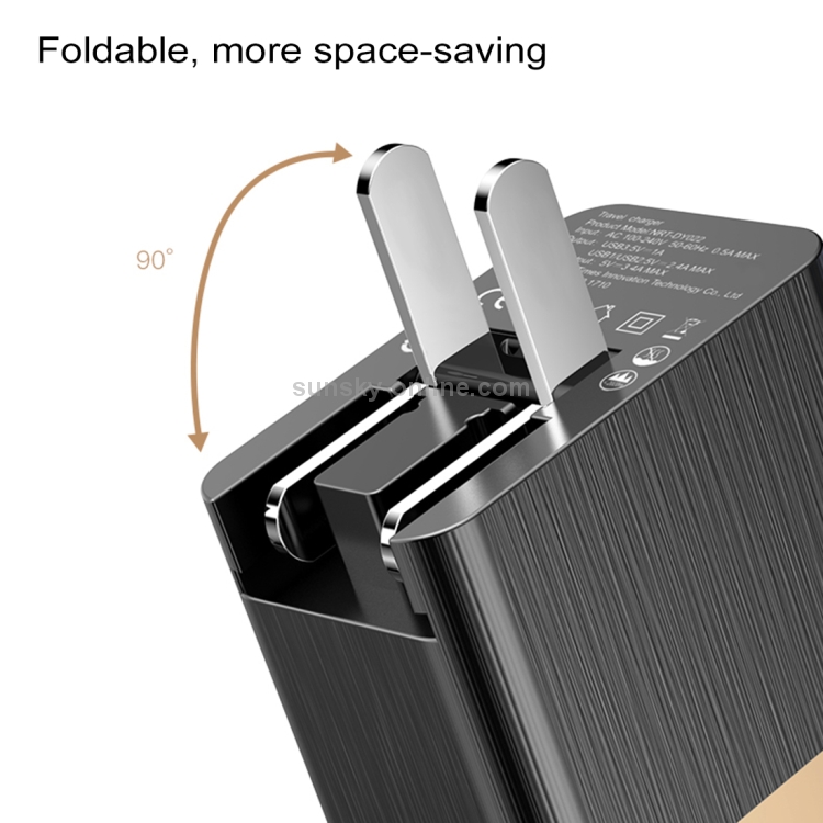 Baseus Duke 3.4A Total Output 3 USB Quick Charge Smart Travel Charger, US Plug Baseus Duke 3.4A Total Output 3 USB Quick Charge Smart Travel Charger, US Plug