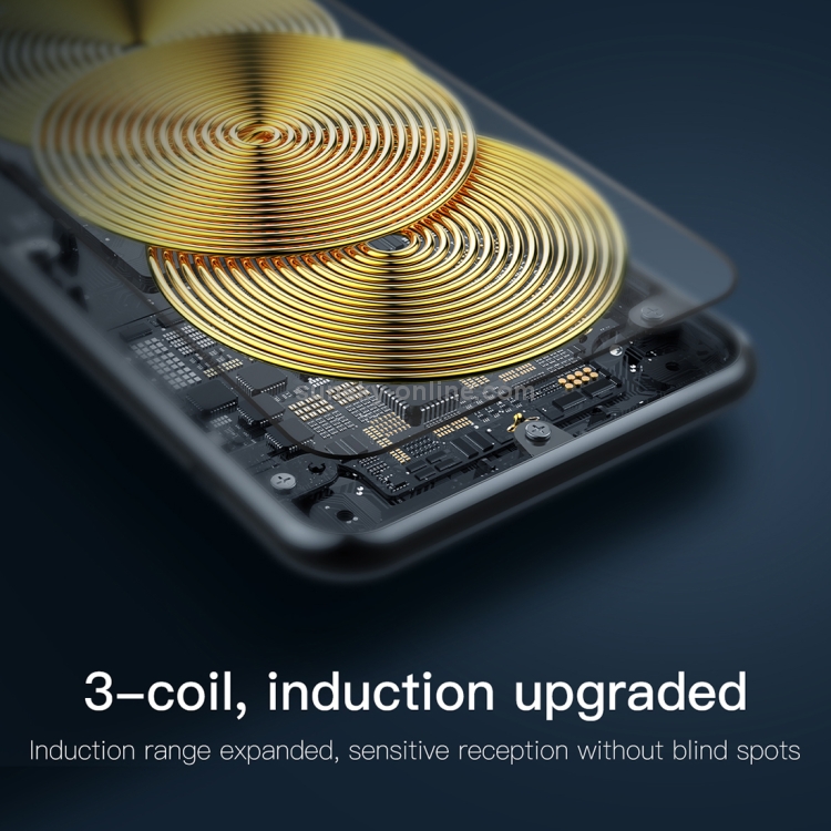 Baseus Desktop 10W Max 3-coil Vertical Horizontal Qi Wireless Charger Pad with Type-C Cable Baseus Desktop 10W Max 3-coil Vertical Horizontal Qi Wireless Charger Pad with Type-C Cable