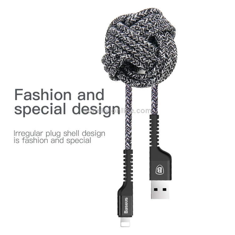 Baseus 1.5m Weave 9-Layer SR Anti-break Junction Cord 2A Fast Charging USB A to 8 Pin Data Sync Charge Cable Baseus 1.5m Weave 9-Layer SR Anti-break Junction Cord 2A Fast Charging USB A to 8 Pin Data Sync Charge Cable