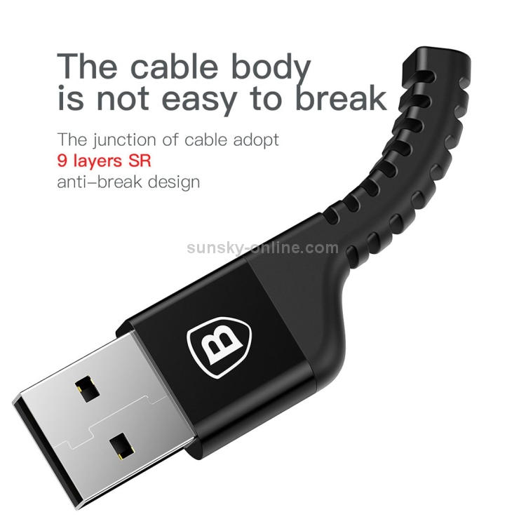 Baseus 1.5m Weave 9-Layer SR Anti-break Junction Cord 2A Fast Charging USB A to 8 Pin Data Sync Charge Cable Baseus 1.5m Weave 9-Layer SR Anti-break Junction Cord 2A Fast Charging USB A to 8 Pin Data Sync Charge Cable