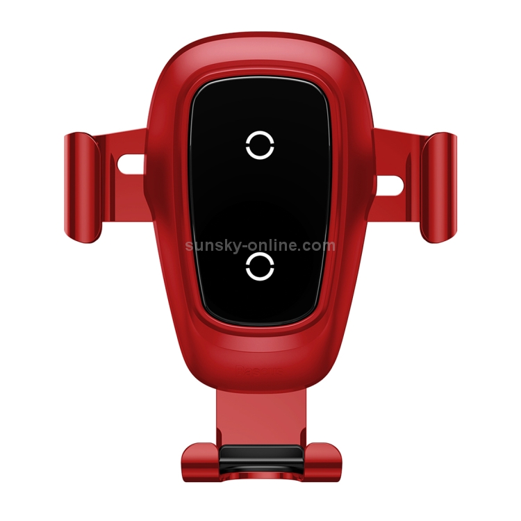 Baseus 10W Max Aluminium Alloy + Glass Clamping Gravity Phone Holder Car Air Vent Mount Qi Wireless Charger Baseus 10W Max Aluminium Alloy + Glass Clamping Gravity Phone Holder Car Air Vent Mount Qi Wireless Charger