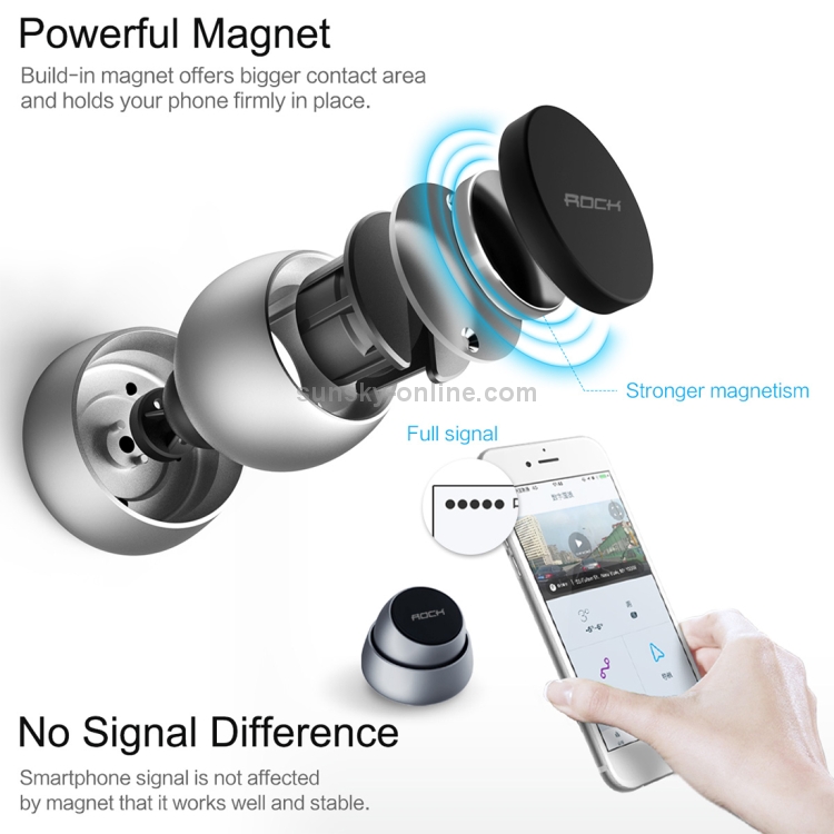 ROCK AutoBot 360 Degree Rotation Q Magnetic Car Mount Holder ROCK AutoBot 360 Degree Rotation Q Magnetic Car Mount Holder