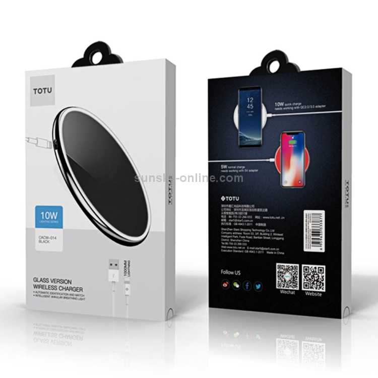 TOTUDESIGN CACW-014 Lighting Series Round 10W Fast Charging Qi Wireless Charger Pad TOTUDESIGN CACW-014 Lighting Series Round 10W Fast Charging Qi Wireless Charger Pad