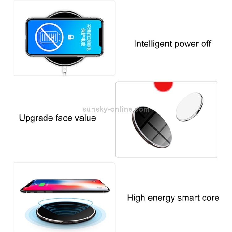 TOTUDESIGN CACW-014 Lighting Series Round 10W Fast Charging Qi Wireless Charger Pad TOTUDESIGN CACW-014 Lighting Series Round 10W Fast Charging Qi Wireless Charger Pad