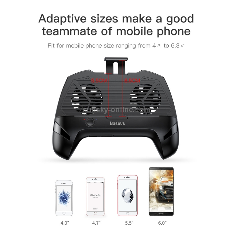 Baseus 4 in 1 Phone Gaming Handle Grip with Rapid Cooling Fan Radiator & Holder & 1200mAh Li-ion Back Up Battery Baseus 4 in 1 Phone Gaming Handle Grip with Rapid Cooling Fan Radiator & Holder & 1200mAh Li-ion Back Up Battery