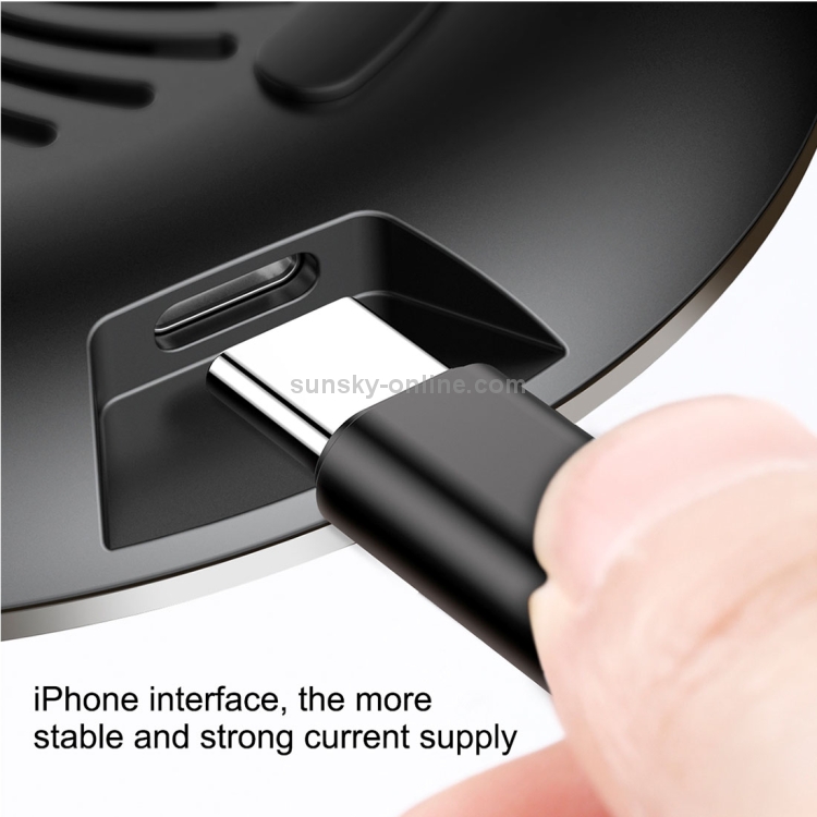 Baseus Desktop 10W Max Fast Charging Pad Wireless Charger with Cooling Fan Baseus Desktop 10W Max Fast Charging Pad Wireless Charger with Cooling Fan