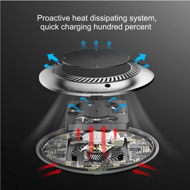Baseus Desktop 10W Max Fast Charging Pad Wireless Charger with Cooling Fan Baseus Desktop 10W Max Fast Charging Pad Wireless Charger with Cooling Fan