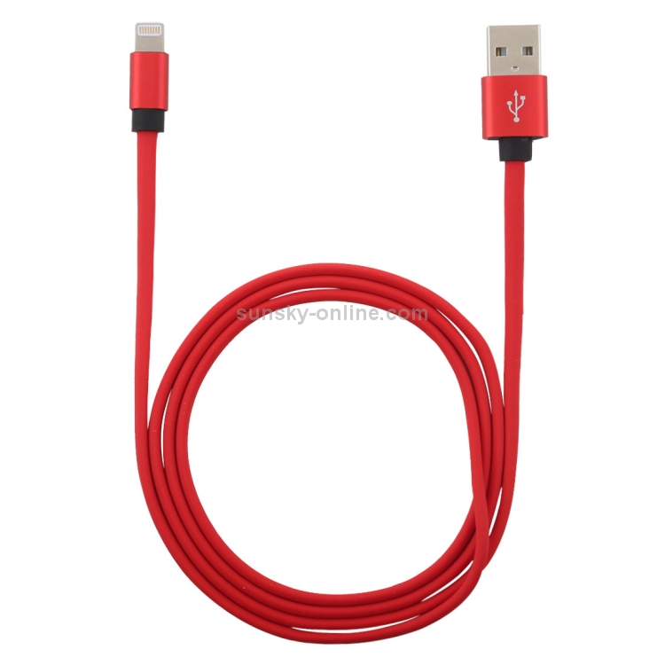 1m Flat Cord USB A to 8 Pin Fast Charging Data Sync Charge Cable 1m Flat Cord USB A to 8 Pin Fast Charging Data Sync Charge Cable