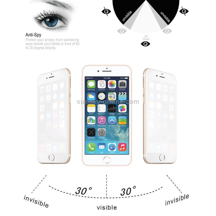 Anti-scratch 9H 10D Full Screen Privacy Anti-glare Tempered Glass Film for iPhone SE 2020 / 8 / 7(White) Anti-scratch 9H 10D Full Screen Privacy Anti-glare Tempered Glass Film for iPhone SE 2020 / 8 / 7(White)