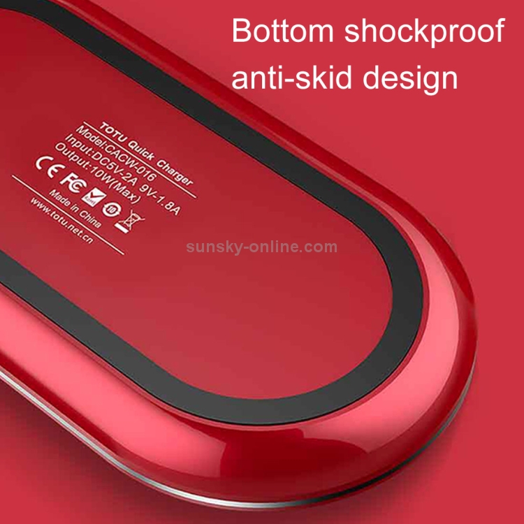 TOTUDESIGN CACW-016 Zeus Series Round 10W Fast Charging Qi Wireless Charger Pad TOTUDESIGN CACW-016 Zeus Series Round 10W Fast Charging Qi Wireless Charger Pad