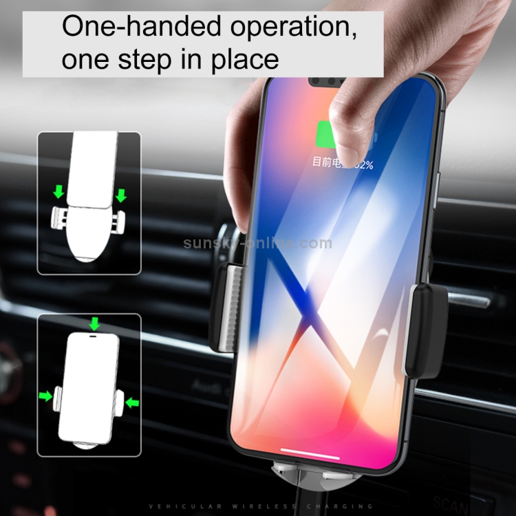 HAMTOD M11 Desktop Phone Holder 10W Max Fast Charging Qi Smart Wireless Charger Pad(Brown) HAMTOD M11 Desktop Phone Holder 10W Max Fast Charging Qi Smart Wireless Charger Pad(Brown)