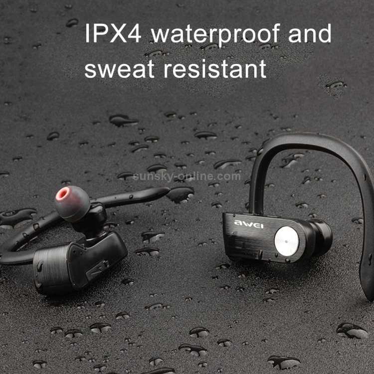 AWEI T2 Sports Headset IPX4 Waterproof Wireless Bluetooth V4.2 In-ear Stereo Earphone, Support TWS AWEI T2 Sports Headset IPX4 Waterproof Wireless Bluetooth V4.2 In-ear Stereo Earphone, Support TWS