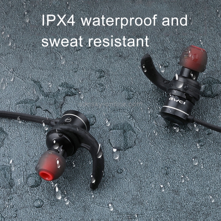 AWEI AK5 Sports Waterproof Earphone Wireless Bluetooth In-ear Headphone with Mic & Smart Magnetic Auto Swtich AWEI AK5 Sports Waterproof Earphone Wireless Bluetooth In-ear Headphone with Mic & Smart Magnetic Auto Swtich
