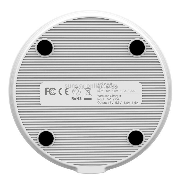 HAMTOD DC 5V 2A 8mm Fast Charging Pad Qi Wireless Charger with Indicator Light HAMTOD DC 5V 2A 8mm Fast Charging Pad Qi Wireless Charger with Indicator Light