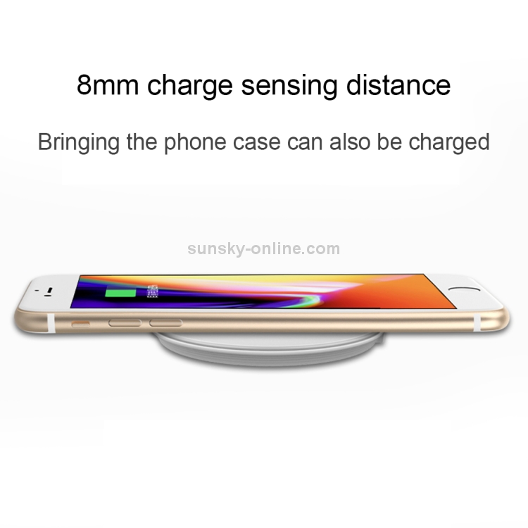 HAMTOD DC 5V 2A 8mm Fast Charging Pad Qi Wireless Charger with Indicator Light HAMTOD DC 5V 2A 8mm Fast Charging Pad Qi Wireless Charger with Indicator Light
