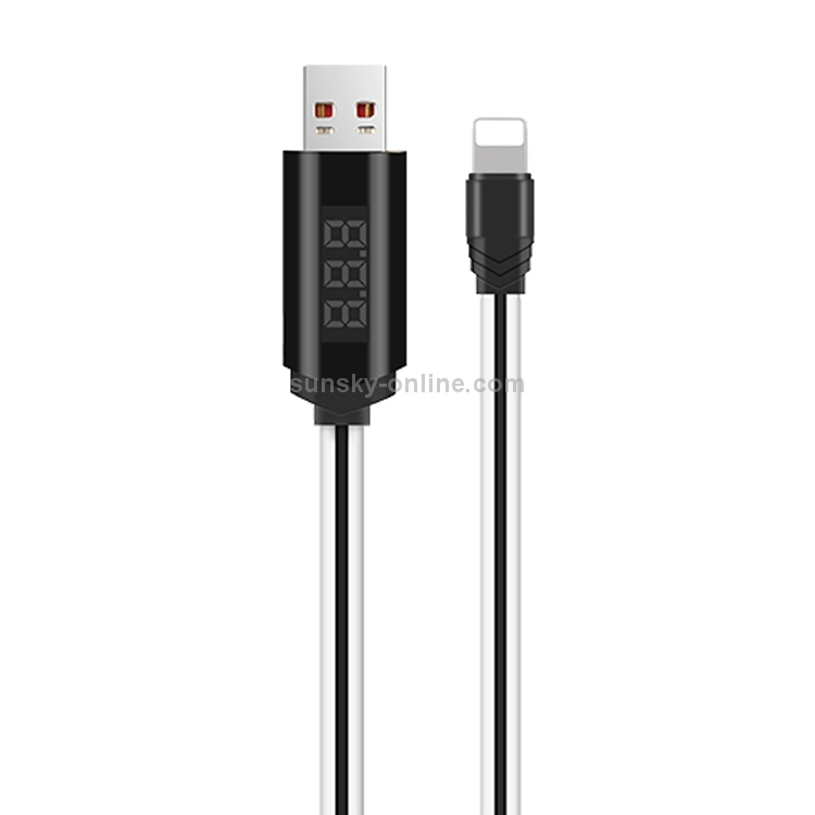 Hoco U29 1m 2A 8 Pin to USB Data Sync Charging Cable with Display & Timing Hoco U29 1m 2A 8 Pin to USB Data Sync Charging Cable with Display & Timing