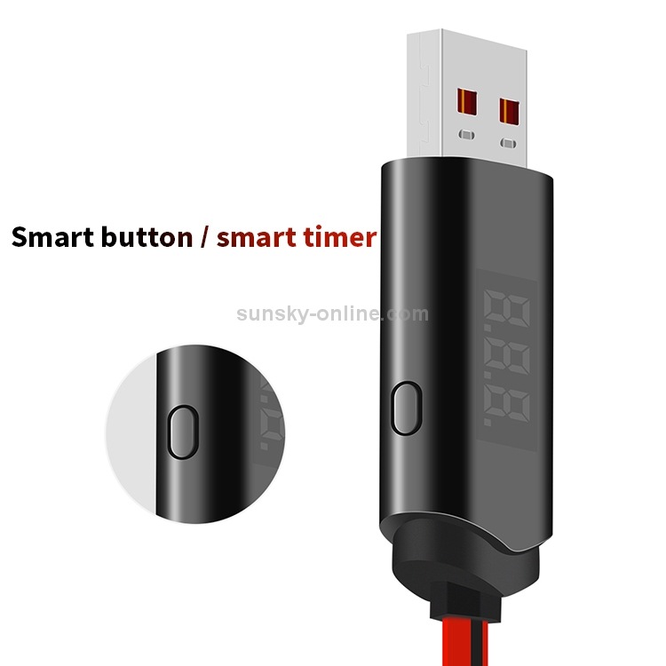 Hoco U29 1m 2A 8 Pin to USB Data Sync Charging Cable with Display & Timing Hoco U29 1m 2A 8 Pin to USB Data Sync Charging Cable with Display & Timing
