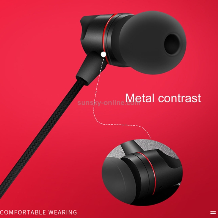JOYROOM JR-E207 Braided Cord 3.5mm Plug Wired Control In-Ear Metal Earphone JOYROOM JR-E207 Braided Cord 3.5mm Plug Wired Control In-Ear Metal Earphone