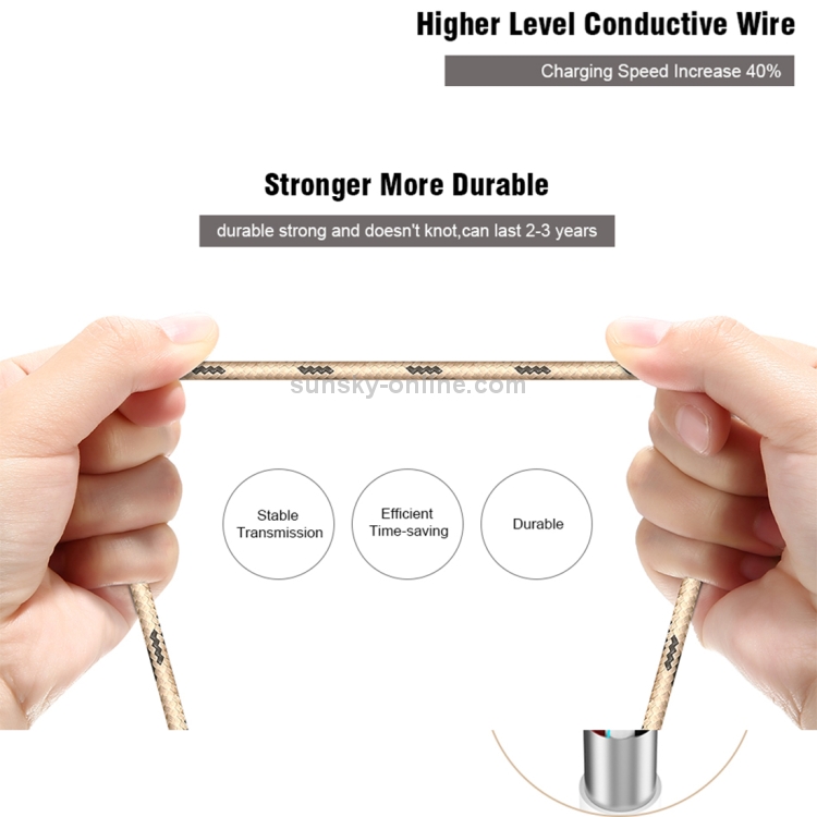FLOVEME 2.1A 1.2m Nylon Weave Style USB to 8 Pin Data Sync Charging Cable FLOVEME 2.1A 1.2m Nylon Weave Style USB to 8 Pin Data Sync Charging Cable