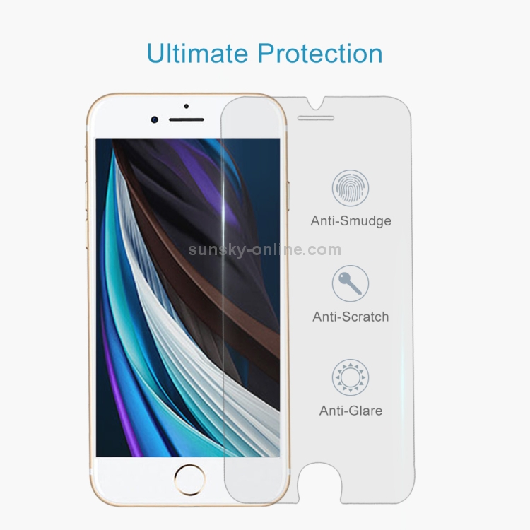 For iPhone SE 2022 / SE 2020 50pcs Middle Arc EdgeTempered Glass Film For iPhone SE 2022 / SE 2020 50pcs Middle Arc EdgeTempered Glass Film