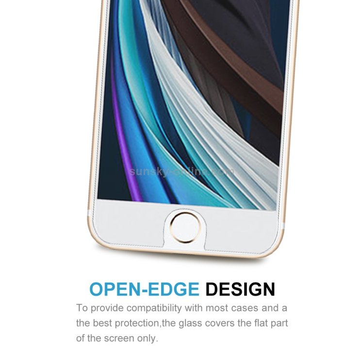 For iPhone SE 2022 / SE 2020 50pcs Middle Arc EdgeTempered Glass Film For iPhone SE 2022 / SE 2020 50pcs Middle Arc EdgeTempered Glass Film