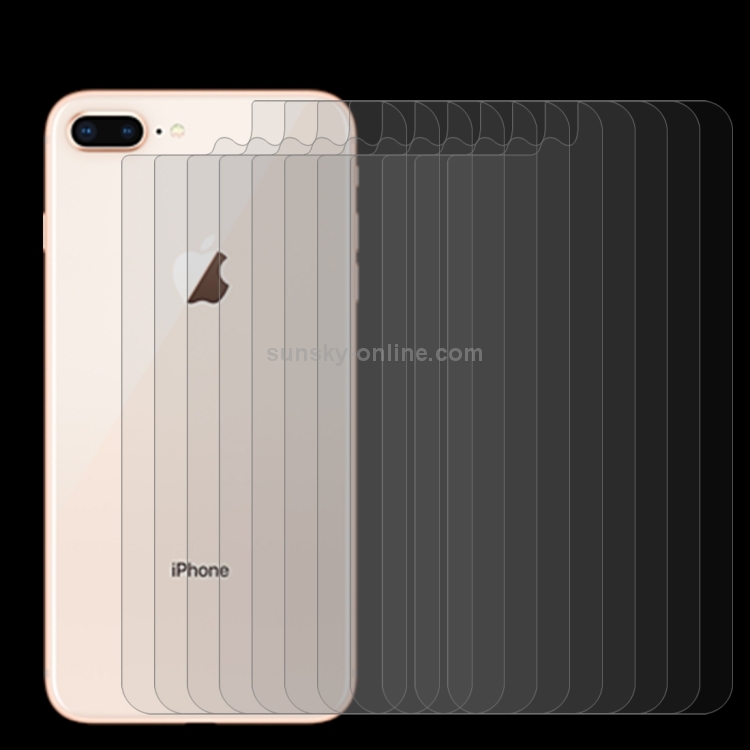 10 PCS for iPhone 8 Plus & 7 Plus 0.3mm 9H Surface Hardness 2.5D Curved Edge Explosion-proof Premium Tempered Glass Back Screen Protector 10 PCS for iPhone 8 Plus & 7 Plus 0.3mm 9H Surface Hardness 2.5D Curved Edge Explosion-proof Premium Tempered Glass Back Screen Protector