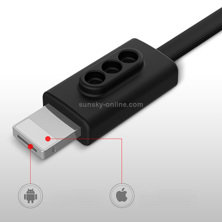 TOTUDESIGN 18cm 2.4A 2 in 1 Micro USB & 8 Pin TPE Mini Portable Data Sync Charging Cable TOTUDESIGN 18cm 2.4A 2 in 1 Micro USB & 8 Pin TPE Mini Portable Data Sync Charging Cable