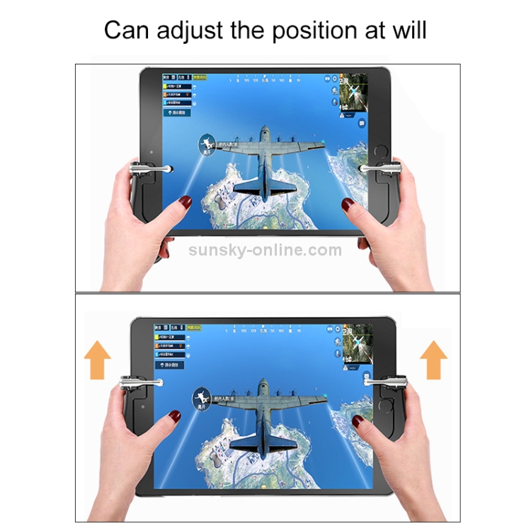 H2 Jedi Survival Wilderness Action Four Fingers Linked Quick Shot Button Gamepad, Pair H2 Jedi Survival Wilderness Action Four Fingers Linked Quick Shot Button Gamepad, Pair