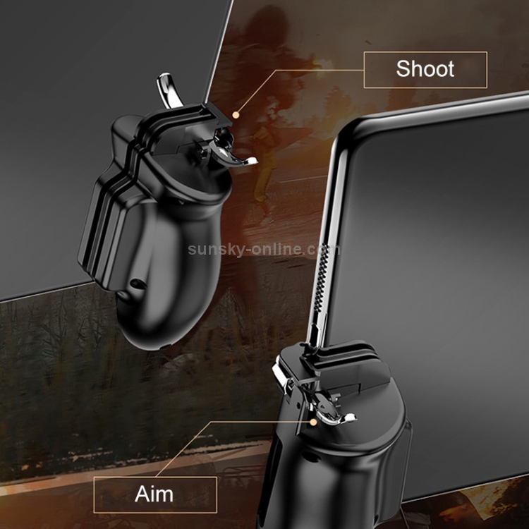 H2 Jedi Survival Wilderness Action Four Fingers Linked Quick Shot Button Gamepad, Pair H2 Jedi Survival Wilderness Action Four Fingers Linked Quick Shot Button Gamepad, Pair