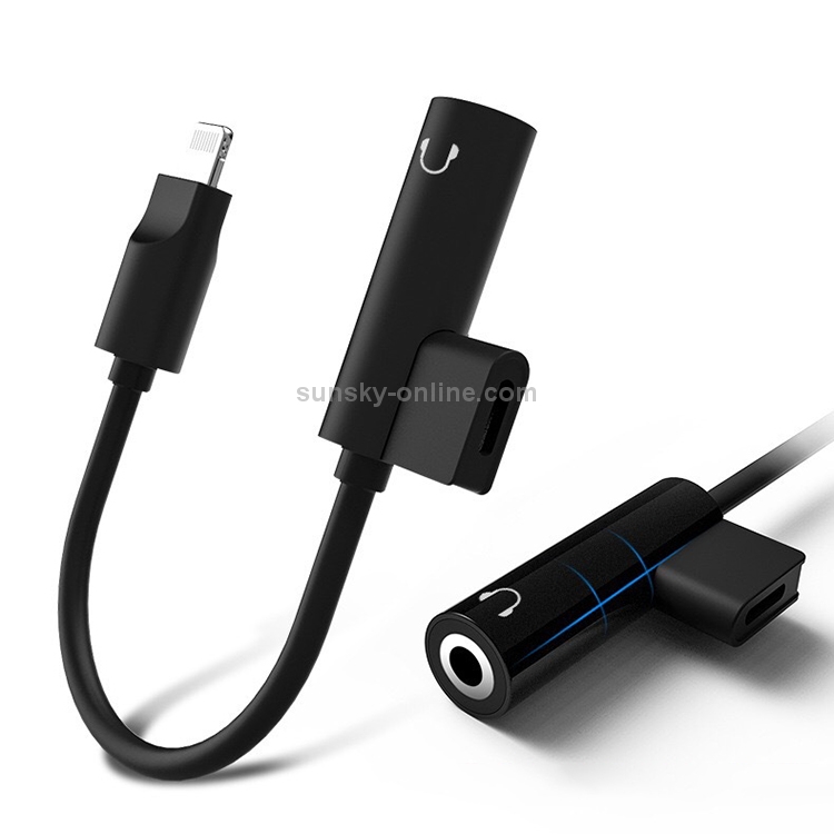 E01 2 in 1 8 Pin to 3.5mm Headphone Jack Audio Adapter Charger Cable E01 2 in 1 8 Pin to 3.5mm Headphone Jack Audio Adapter Charger Cable