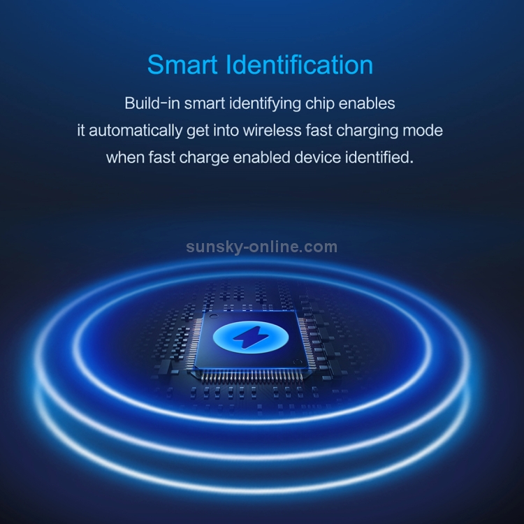 ROCK W4 DC 5V 2A / 9V 1.67A 10W Max Output Qi Standard Quick Wireless Charger