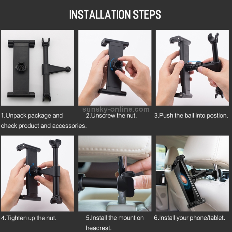 ROCK Universal Car Back Seat Headrest Holder Mount ROCK Universal Car Back Seat Headrest Holder Mount