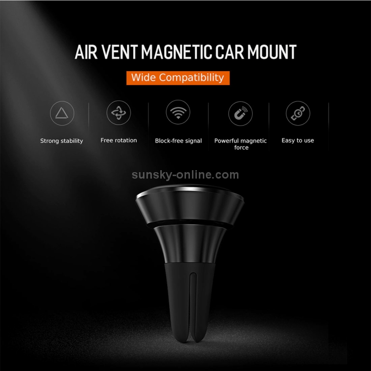 ROCK 360 Degree Rotation Universal Car Air Vent Mount Magnetic Phone Holder Stand ROCK 360 Degree Rotation Universal Car Air Vent Mount Magnetic Phone Holder Stand