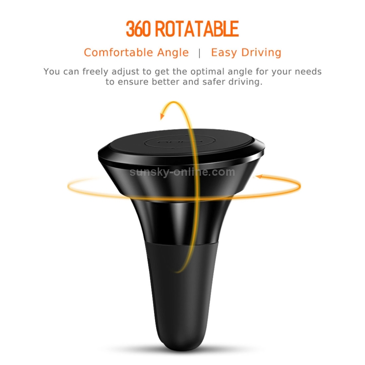 ROCK 360 Degree Rotation Universal Car Air Vent Mount Magnetic Phone Holder Stand ROCK 360 Degree Rotation Universal Car Air Vent Mount Magnetic Phone Holder Stand