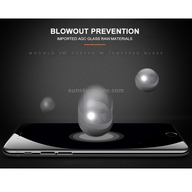 mocolo 0.33mm 9H 2.5D Silk Print Tempered Glass Film for iPhone 8 Plus & 7 Plus (Black) mocolo 0.33mm 9H 2.5D Silk Print Tempered Glass Film for iPhone 8 Plus & 7 Plus (Black)