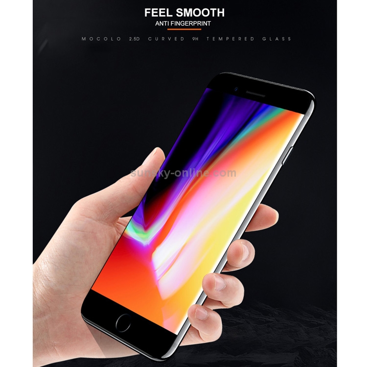 mocolo 0.33mm 9H 2.5D Silk Print Tempered Glass Film for iPhone 8 Plus & 7 Plus (Black) mocolo 0.33mm 9H 2.5D Silk Print Tempered Glass Film for iPhone 8 Plus & 7 Plus (Black)