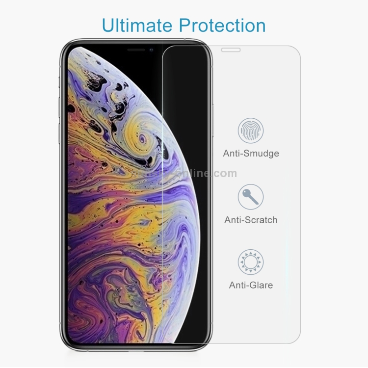 For iPhone XS Max 2pcs 9H 2.5D Tempered Glass Film For iPhone XS Max 2pcs 9H 2.5D Tempered Glass Film