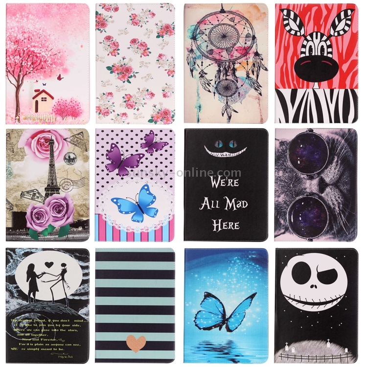 For iPad Pro 12.9 inch Painting Wearing Glasses Cat Pattern Horizontal Flip Leather Case with Holder