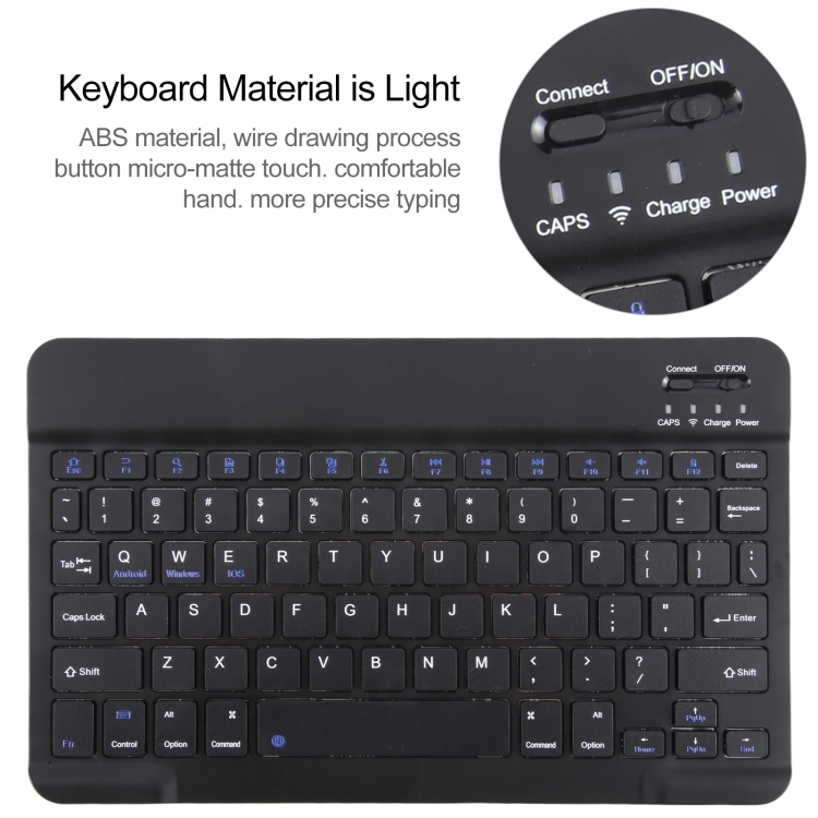 For iPad Pro 9.7 / 9.7 inch 2017 / 9.7 2018 / Air / Air 2 IP071 Separable ABS Smart Bluetooth Keyboard + Litchi Texture Horizontal Flip Leather Tablet Case (Black) For iPad Pro 9.7 / 9.7 inch 2017 / 9.7 2018 / Air / Air 2 IP071 Separable ABS Smart Bluetooth Keyboard + Litchi Texture Horizontal Flip Leather Tablet Case (Black)