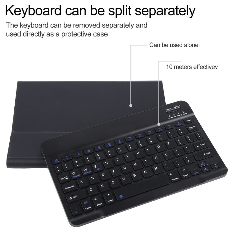 For iPad Pro 9.7 / 9.7 inch 2017 / 9.7 2018 / Air / Air 2 IP071 Separable ABS Smart Bluetooth Keyboard + Litchi Texture Horizontal Flip Leather Tablet Case (Black) For iPad Pro 9.7 / 9.7 inch 2017 / 9.7 2018 / Air / Air 2 IP071 Separable ABS Smart Bluetooth Keyboard + Litchi Texture Horizontal Flip Leather Tablet Case (Black)