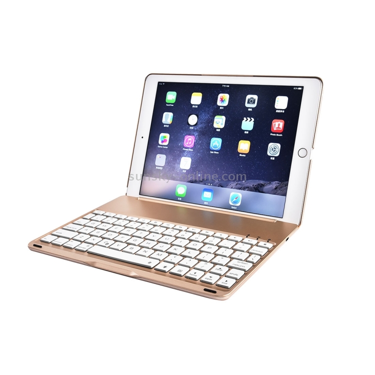 For iPad Pro 9.7 inch Aluminium Alloy Wireless Bluetooth 4.0 Backlight Keyboard(Gold) For iPad Pro 9.7 inch Aluminium Alloy Wireless Bluetooth 4.0 Backlight Keyboard(Gold)