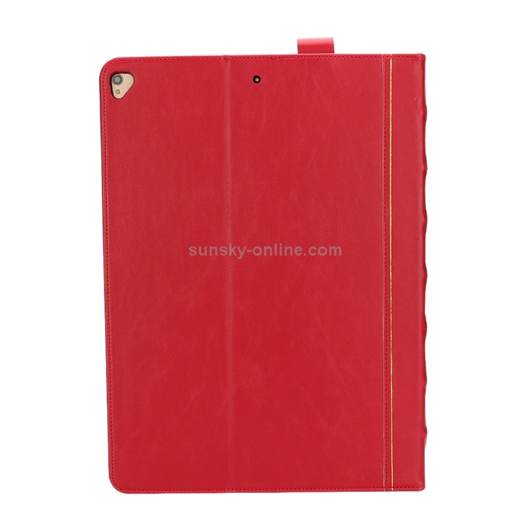 Bible Style Business Horizontal Flip Leather Case for iPad Pro 12.9 (2017) & Pro 12.9 (2015), with Card Slots & Pen Slots & Photo Frame & Holder (Red) Bible Style Business Horizontal Flip Leather Case for iPad Pro 12.9 (2017) & Pro 12.9 (2015), with Card Slots & Pen Slots & Photo Frame & Holder (Red)