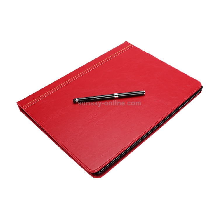 Bible Style Business Horizontal Flip Leather Case for iPad Pro 12.9 (2017) & Pro 12.9 (2015), with Card Slots & Pen Slots & Photo Frame & Holder (Red) Bible Style Business Horizontal Flip Leather Case for iPad Pro 12.9 (2017) & Pro 12.9 (2015), with Card Slots & Pen Slots & Photo Frame & Holder (Red)