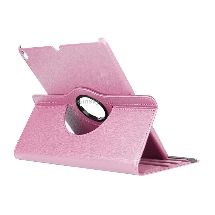 Litchi Texture Horizontal Flip 360 Degrees Rotation Leather Case for iPad Pro 12.9 inch(2018) ,with Holder(Pink) Litchi Texture Horizontal Flip 360 Degrees Rotation Leather Case for iPad Pro 12.9 inch(2018) ,with Holder(Pink)