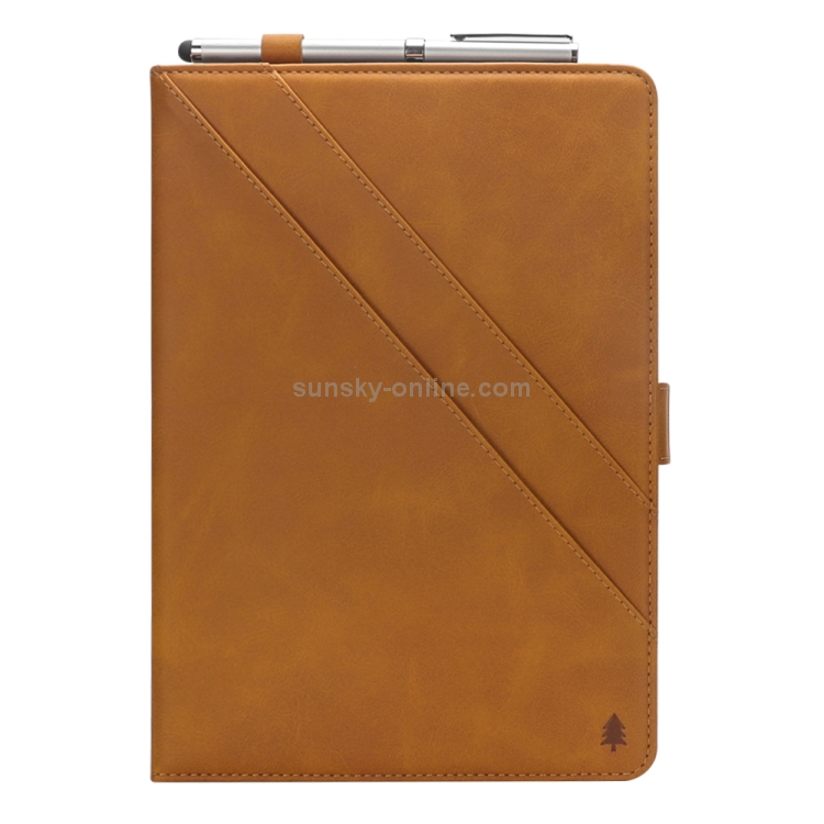 Horizontal Flip Double Holder Leather Case for iPad Pro 12.9 (2017) / (2015), with Card Slots & Photo Frame & Pen Slot (Light Brown) Horizontal Flip Double Holder Leather Case for iPad Pro 12.9 (2017) / (2015), with Card Slots & Photo Frame & Pen Slot (Light Brown)