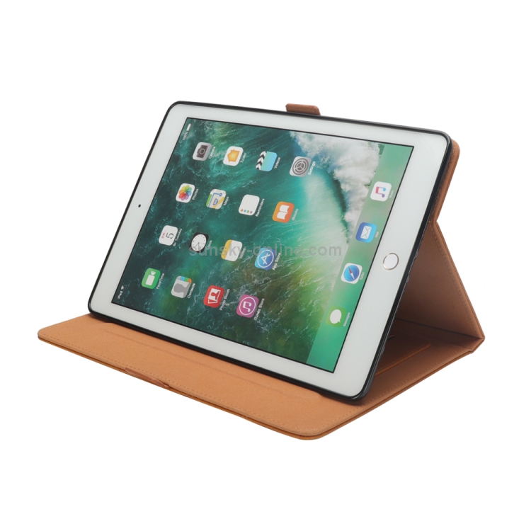 Horizontal Flip Double Holder Leather Case for iPad Pro 12.9 (2017) / (2015), with Card Slots & Photo Frame & Pen Slot (Light Brown) Horizontal Flip Double Holder Leather Case for iPad Pro 12.9 (2017) / (2015), with Card Slots & Photo Frame & Pen Slot (Light Brown)