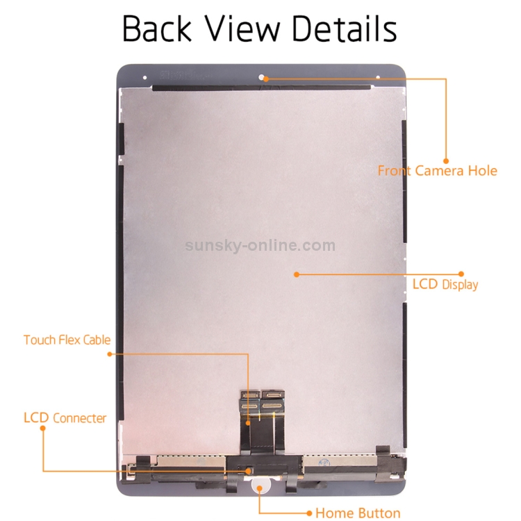 US Black LCD Screen Display Touch Screen Digitizer For iPad Pro 10.5 A1701 A1709 